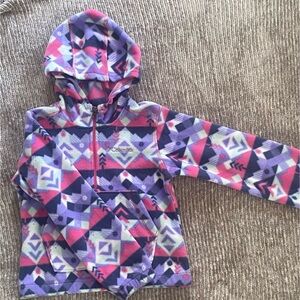 Columbia Multicolor Patterned Fleece Jacket